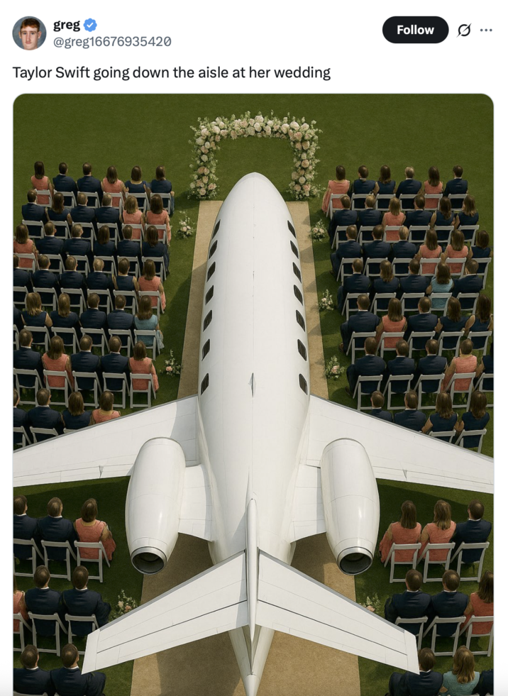 greg @greg16676935420 Taylor Swift going down the aisle at her wedding Follow FA