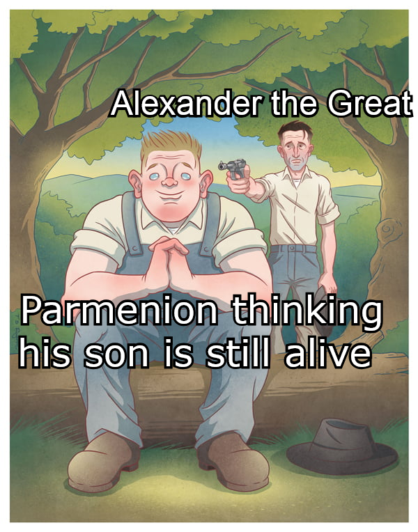 Alexander the Great Parmenion thinking his son is still alive