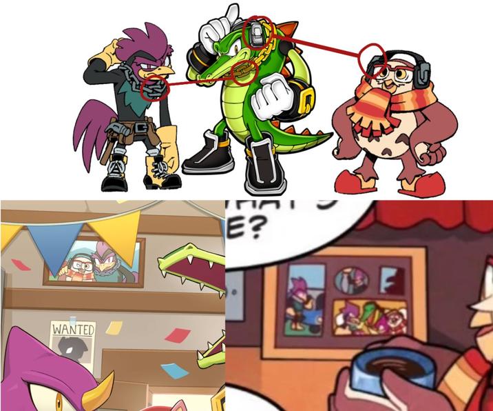 cool lgbt in Sonic the Hedgehog

According to Evan Stanley on her Tumblr. 
Nite & Don (the Owl & Rooster from IDW) are a canonically gay couple!!

Apparently they were pitched from the beginning as a gay couple & SEGA was fine with it.