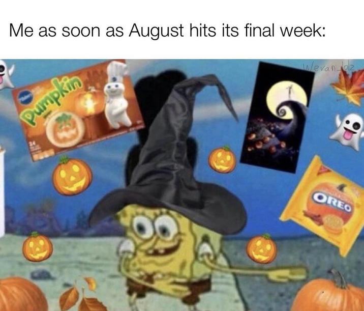 Me as soon as August hits its final week: Pumpkin Wevanoz OREO