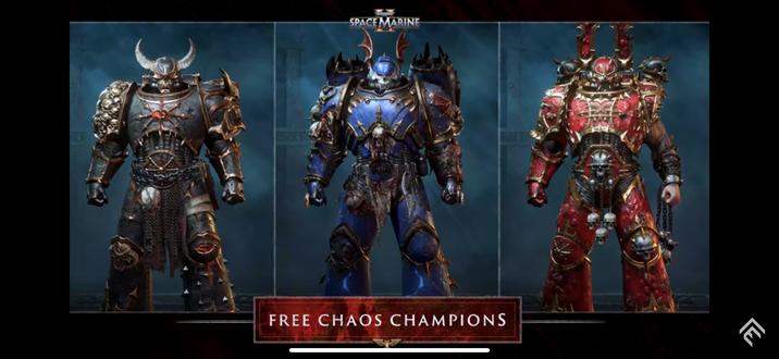 SPACE MARINE FREE CHAOS CHAMPIONS ୩ Ге