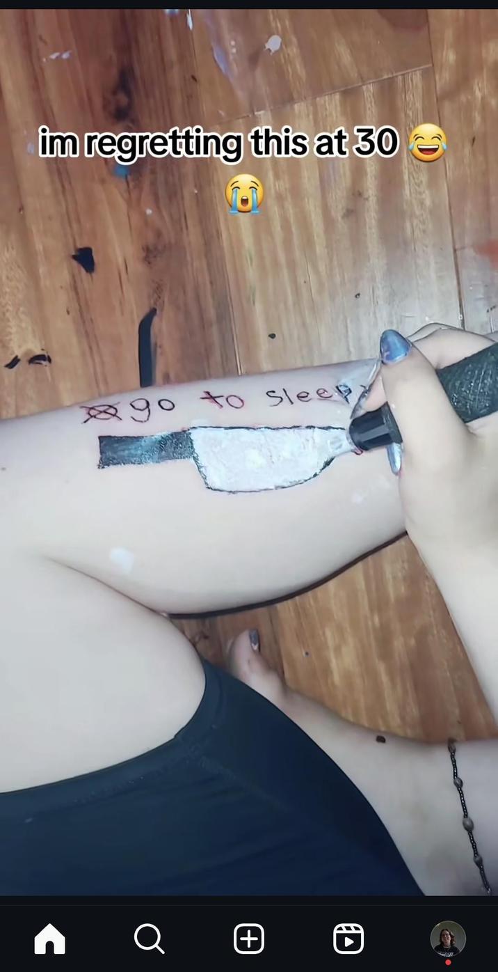 im regretting this at 30 go to sleep n Q + D