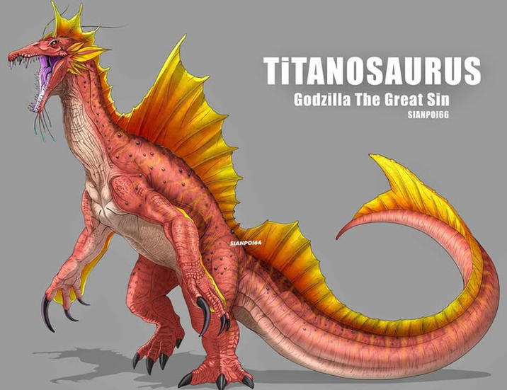 SIANPO166 TITANOSAURUS Godzilla The Great Sin SIANPO166