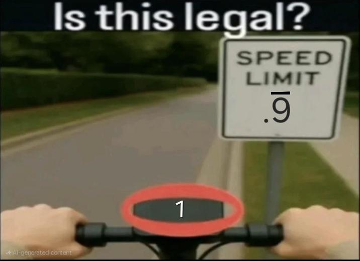 Is this legal? SPEED LIMIT .9 Al-generated content 1
