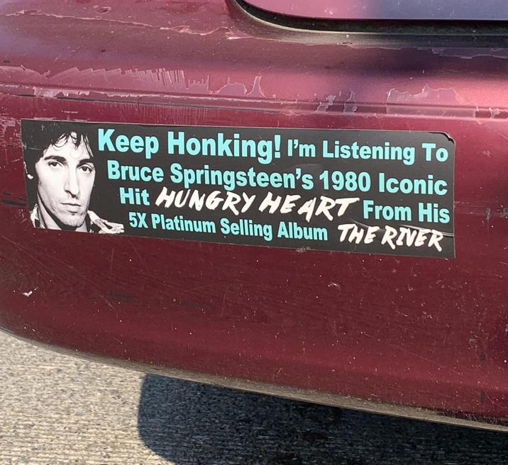 Keep Honking! I'm Listening To Bruce Springsteen's 1980 Iconic Hit HUNGRY HEART From His 5X Platinum Selling Album THE RIVER