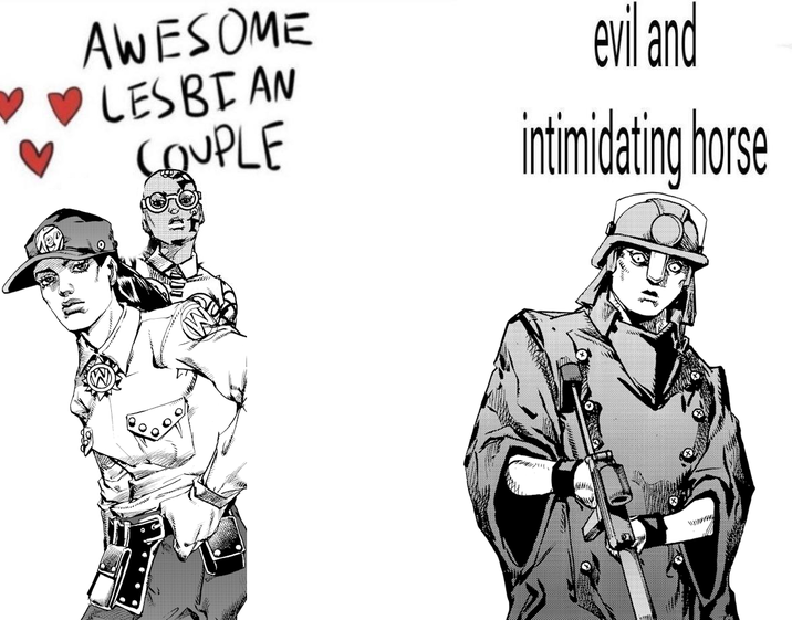 AWESOME LESBIAN COUPLE evil and intimidating horse