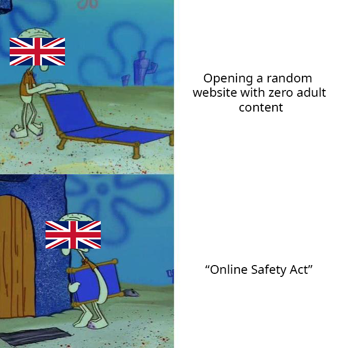 米 Opening a random website with zero adult content "Online Safety Act"