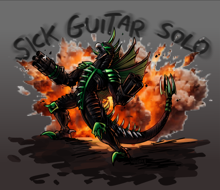 SICK GUITAR SOLO W----