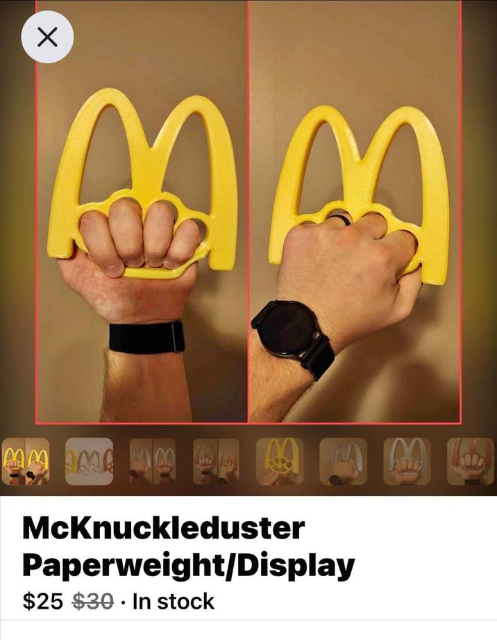 ☑ M Love 33342 McKnuckleduster Paperweight/Display $25 $30. In stock