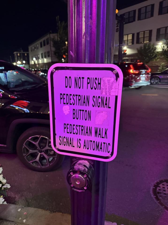 THOH DO NOT PUSH PEDESTRIAN SIGNAL ❤ BUTTON PEDESTRIAN WALK MEDIA SIGNAL IS AUTOMATIC UGINEERING