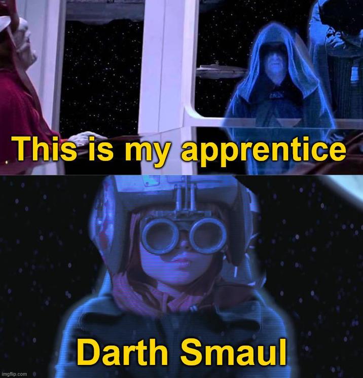 This is my apprentice 0.0 imgflip.com Darth Smaul