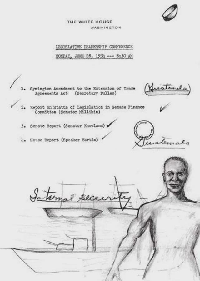 THE WHITE HOUSE WASHINGTON LEGISLATIVE LEADERSHIP CONFERENCE MONDAY, JUNE 28, 1954- 8:30 AM 1. Synington Amendment to the Extension of Trade Agreements Act (Secretary Dulles) 2. Report on Status of Legislation in Senate Finance Committee (Senator Millikin) 3. Senate Report (Senator Knowland) 4. House Report (Speaker Martin) (Guatemala) Guatemala Internal security