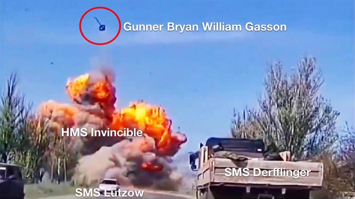 Gunner Bryan William Gasson HMS Invincible SMS Lützow SMS Derfflinger