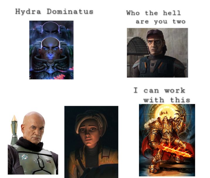 Hydra Dominatus Who the hell are you two I can work with this