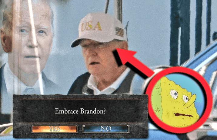September 1st, 2025 tweet by @GalaxyPeaBrain X user @GalaxyPeaBrain tweeted a meme comparing Donald Trump to Joe Biden, implying that he is facing a similar decline in his health.