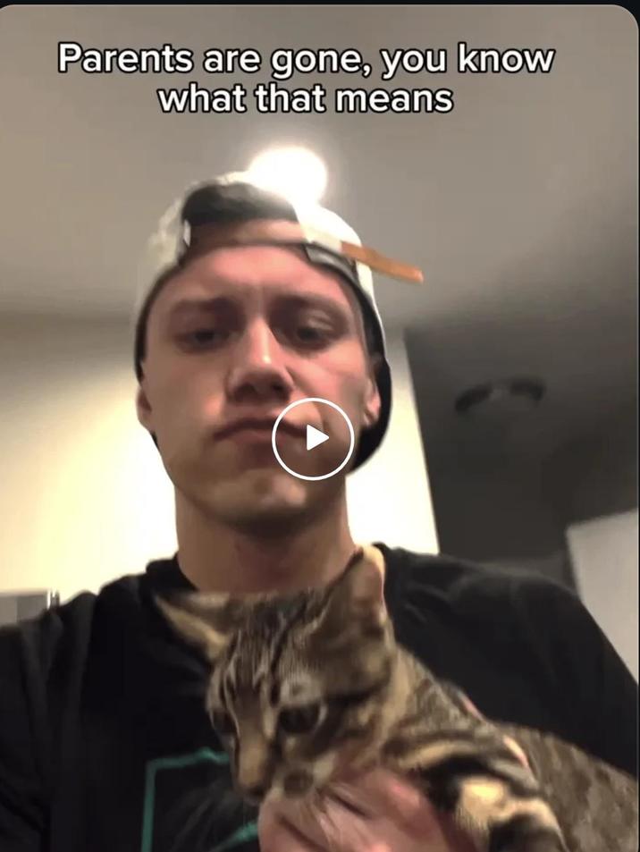 Parents are gone, you know what that means