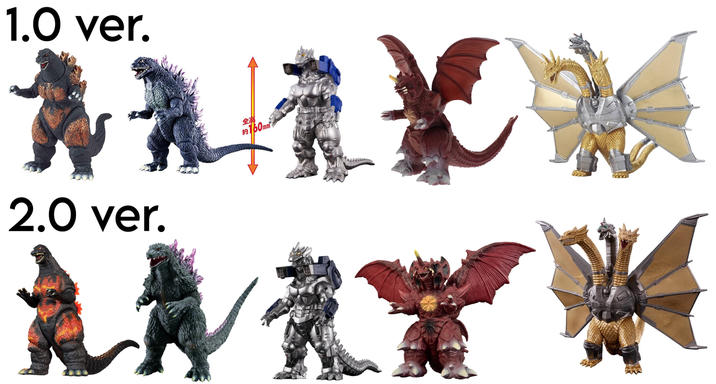 1.0 ver. 2.0 ver. 全高 約160mm ®