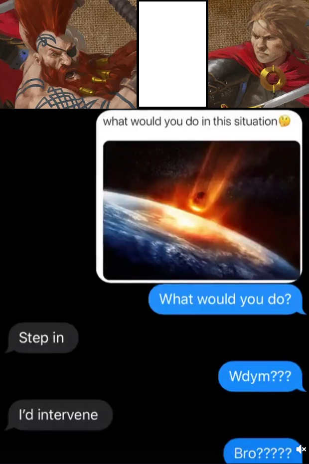 Step in what would you do in this situation What would you do? Wdym??? I'd intervene Bro?????