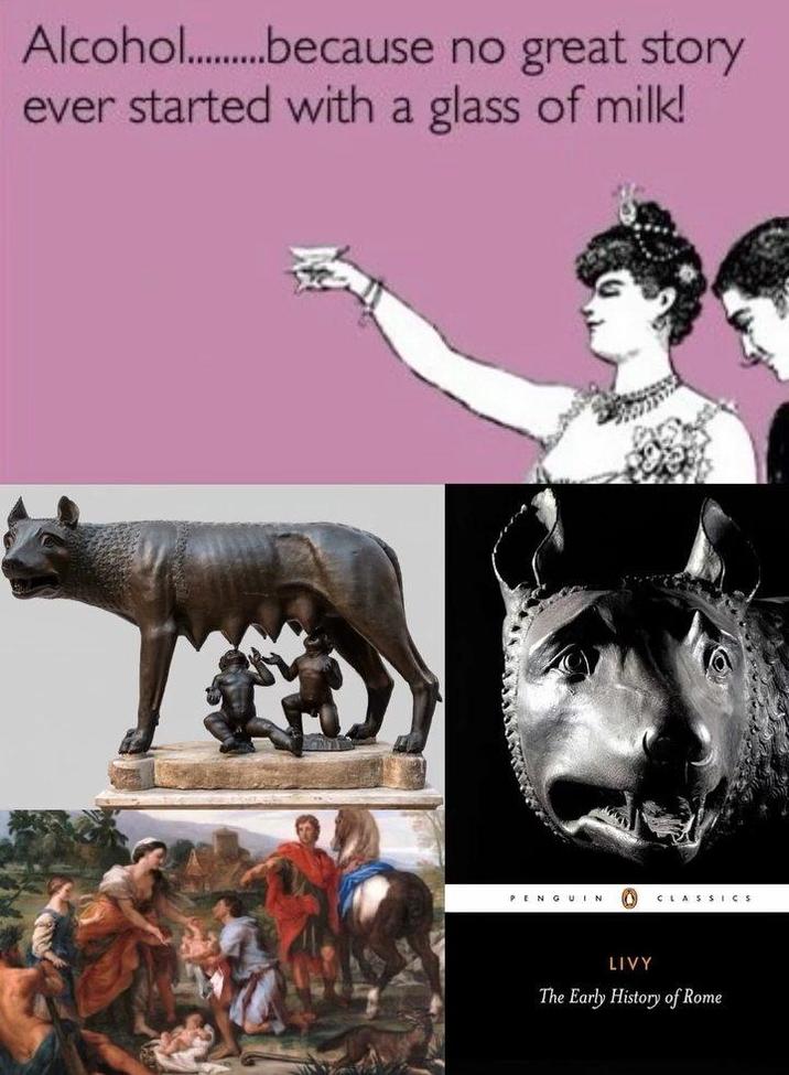 Alcoho.......because no great story ever started with a glass of milk! PENGUIN CLASSICS LIVY The Early History of Rome