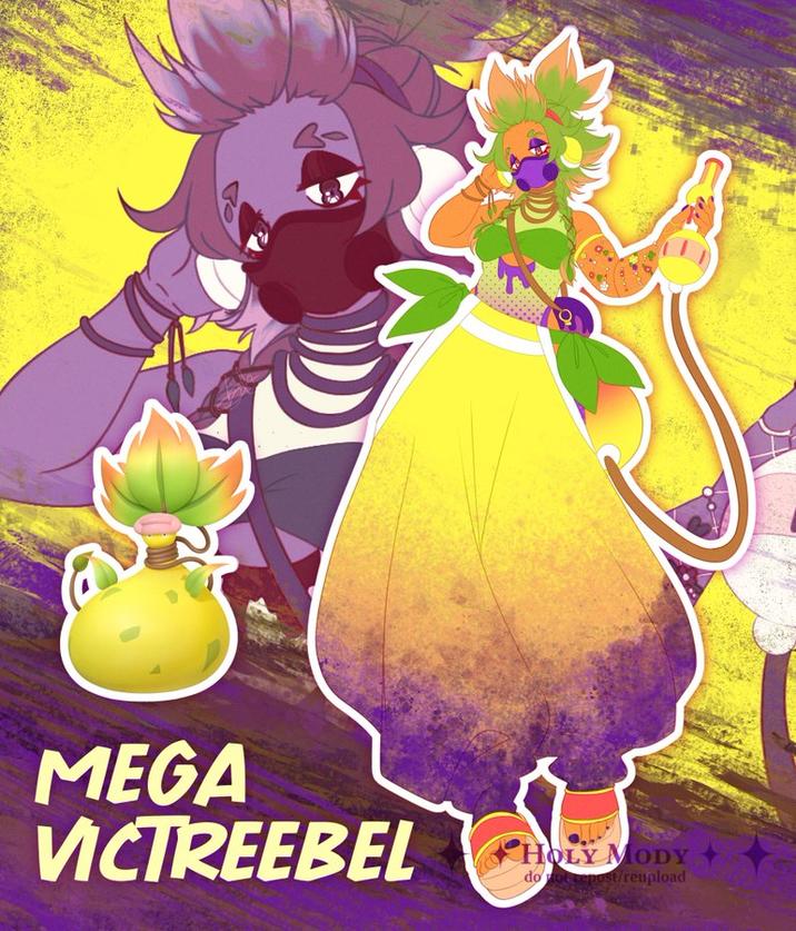 Art by OnlyModyx. The art shows Mega Victreebel as a street artist.