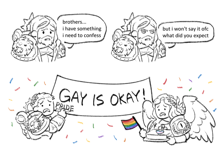 P brothers... i have something i need to confess but i won't say it ofc what did you expect GAY IS OKAY! PRIDE