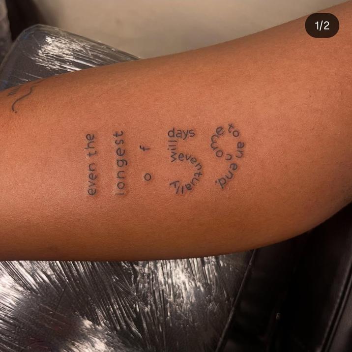 even the longest O نها f will days an end 1/2