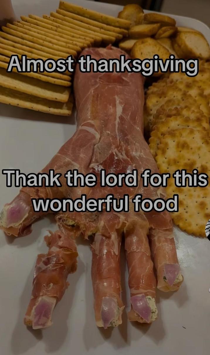 Almost thanksgiving Thank the lord for this wonderful food