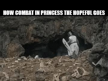 HOW COMBAT IN PRINCESS THE HOPEFUL GOES