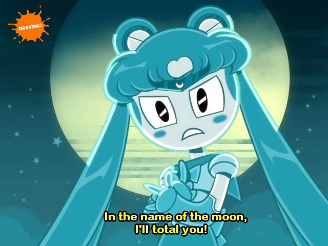 TEHNUTBALL In the name of the moon, I'll total you!