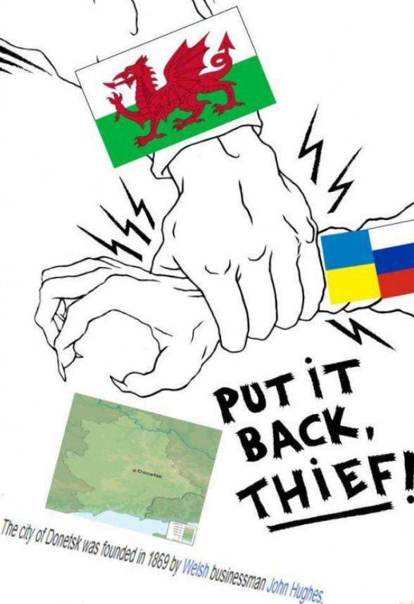 344 Donetsk PUT IT BACK, THIEF The city of Donetsk was founded in 1869 by Welsh businessman John Hughes