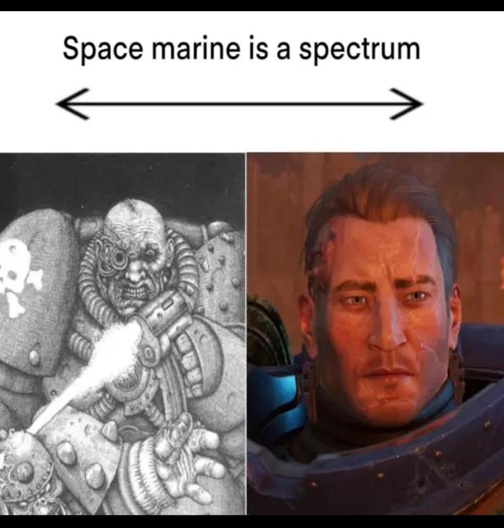 Space marine is a spectrum