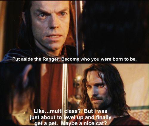 Put aside the Ranger. Become who you were born to be. Like...multi class? But I was just about to level up and finally get a pet. Maybe a nice cat?