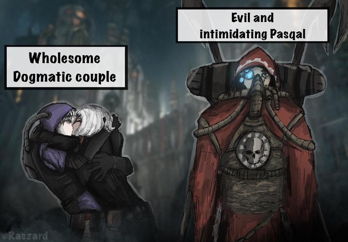 Wholesome Dogmatic couple Evil and intimidating Pasqal Raszard