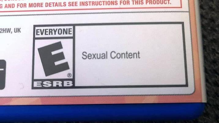 G AND FOR MORE DETAILS SEE INSTRUCTIONS FOR THIS PRODUCT. 2HW, UK EVERYONE E ESRB Sexual Content
