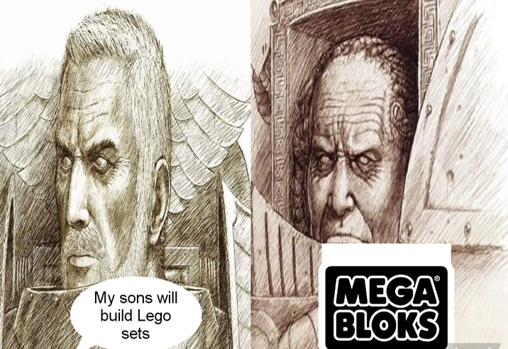 My sons will build Lego sets MEGA BLOKS