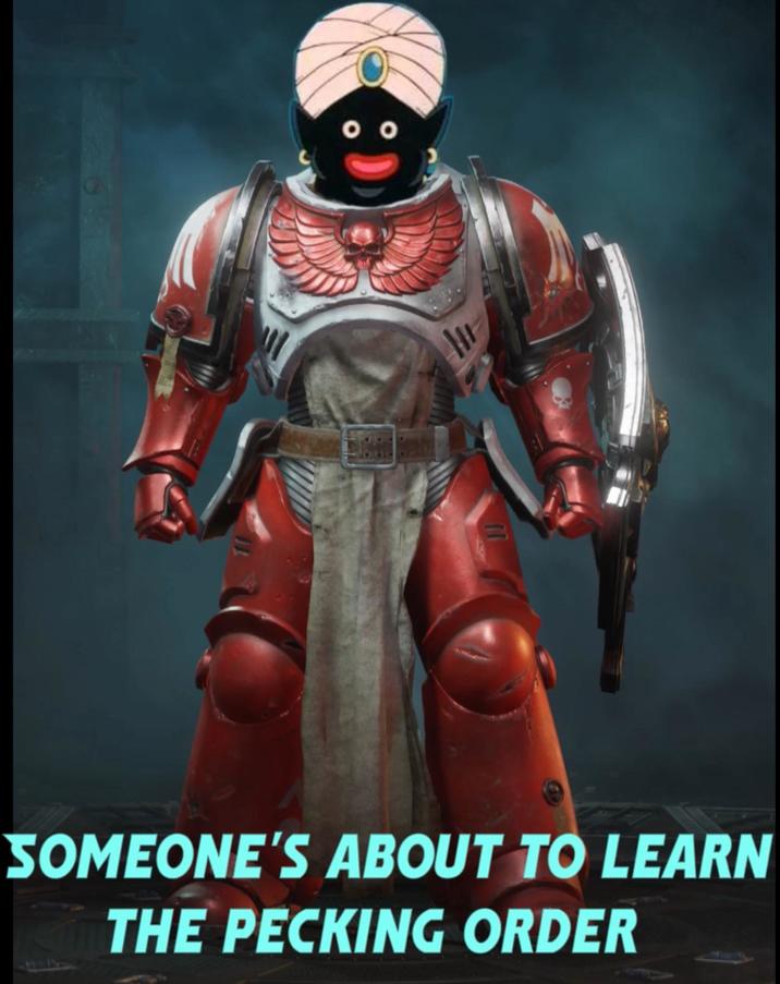 оо TH SOMEONE'S ABOUT TO LEARN THE PECKING ORDER