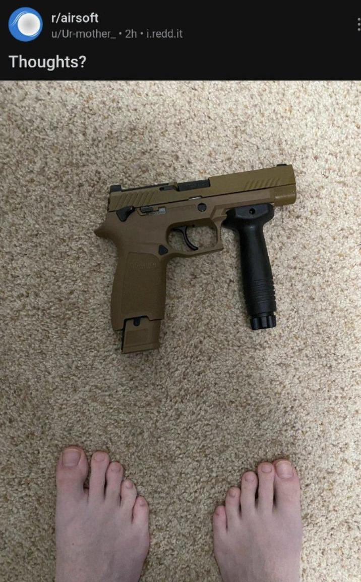 r/airsoft u/Ur-mother⚫2h ⚫i.redd.it Thoughts? FT