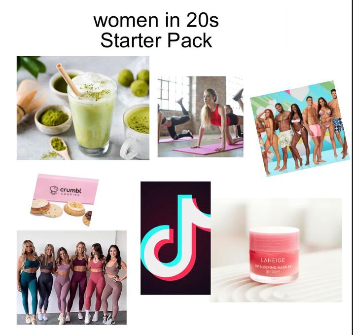 women in 20s Starter Pack crumbl cookies 15 LANEIGE LIP SLEEPING MASK EX [BERRY