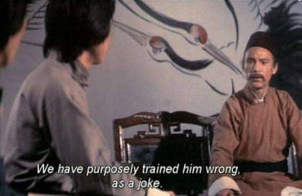 We have purposely trained him wrong, as a joke.