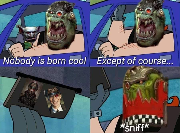 Nobody is born cool Except of course... *sniff*