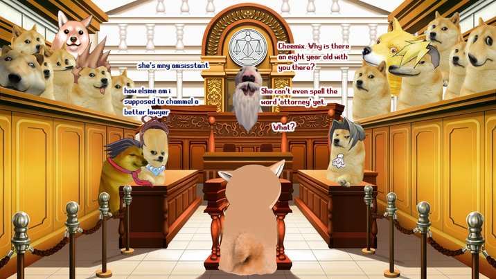 she's mny amsisstant how elsme am i supposed to chammel a better lawyer Cheemix. Why is there an eight year old with you there? She can't even spell the word 'attorney' yet. What?