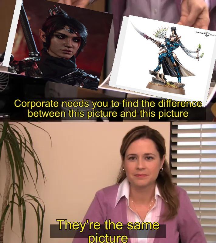 Corporate needs you to find the difference between this picture and this picture They're the same picture