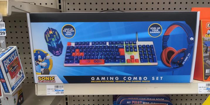 ACH PAY 29 LIGHT UP THE ACTION WITH SONIC! Save $50 RICYCLE MON Doritos MADE IN USA PLAYING CARDS JUMBO SONIC THE HEDGEHOG SONIC SONIC SN1 GMING KT YOU PAY $29.99 C V H SONIC N M LEVEL UP YOUR GAMING! GAMING COMBO SET INCLUDES KEYBOARD, HEADSET, AND GAMING MOUSE SIDER USE CLEAN BOOK MY FIRST WIDE CLEA <<< SONIC >>> UNAS 3+ HW PLAYSET