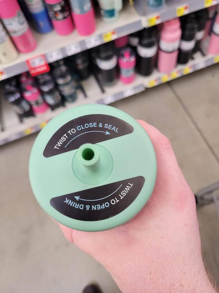 & SEAL TWIST TO TO CLOSE TWIST TO O OPEN & DRINK