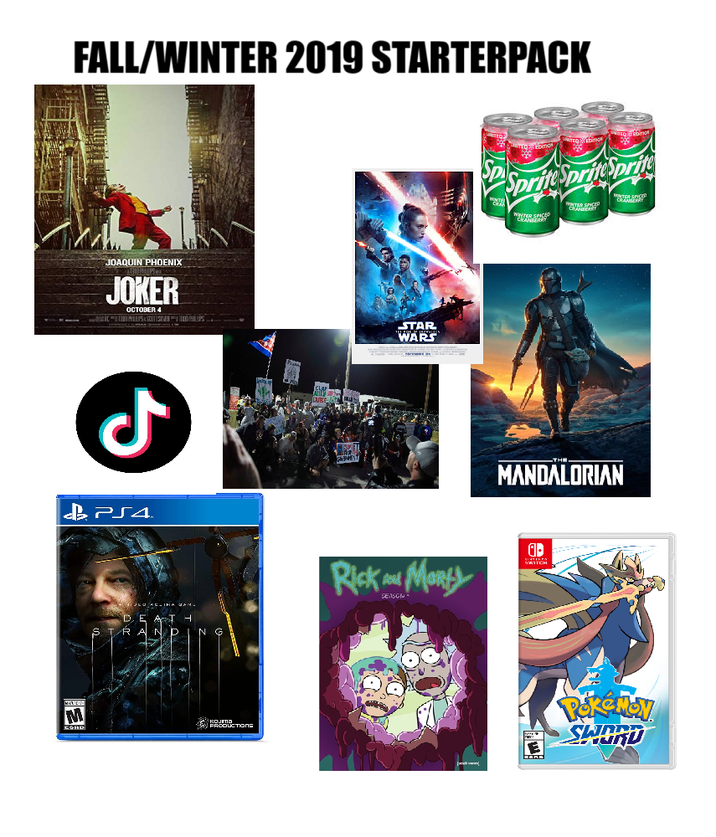 MATTER M CORD FALL/WINTER 2019 STARTERPACK JOAQUIN PHOENIX JOKER OCTOBER 4 STAR WARS ل PS4 Rick Morty SEASON Sp Sprite Sprite Sprite WHITED SPICED MANDALORIAN Pokémov SWORD