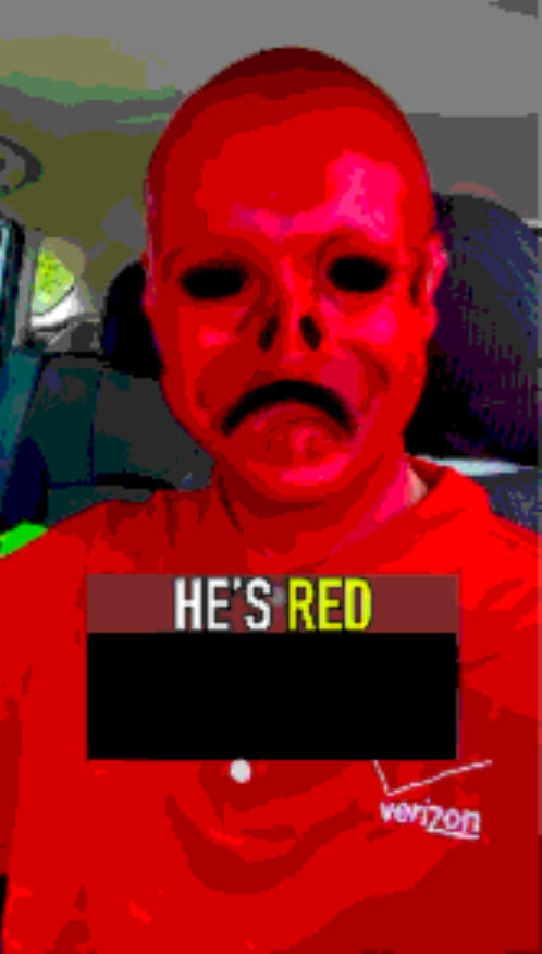 he's red HE'S RED verizon