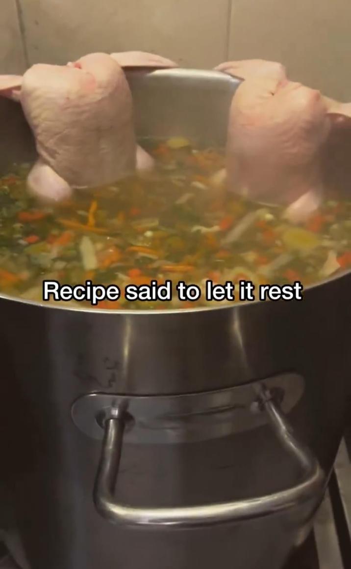 Recipe said to let it rest