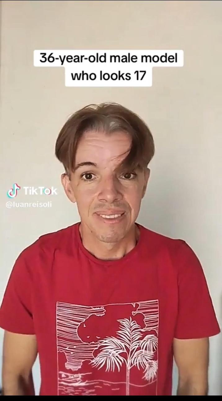 36-year-old male model who looks 17 TikTok @luanreisoli
