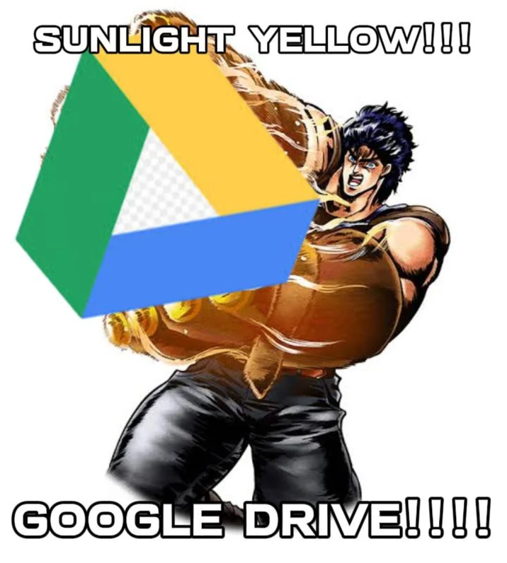 SUNLIGHT YELLOW!!! GOOGLE DRIVE!!!!