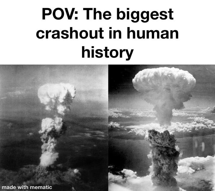 POV: The biggest crashout in human history made with mematic